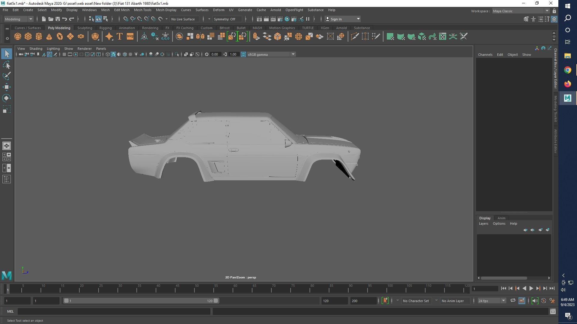 Fiat 131 Abarth 1980 Rc shell 3D print model_18