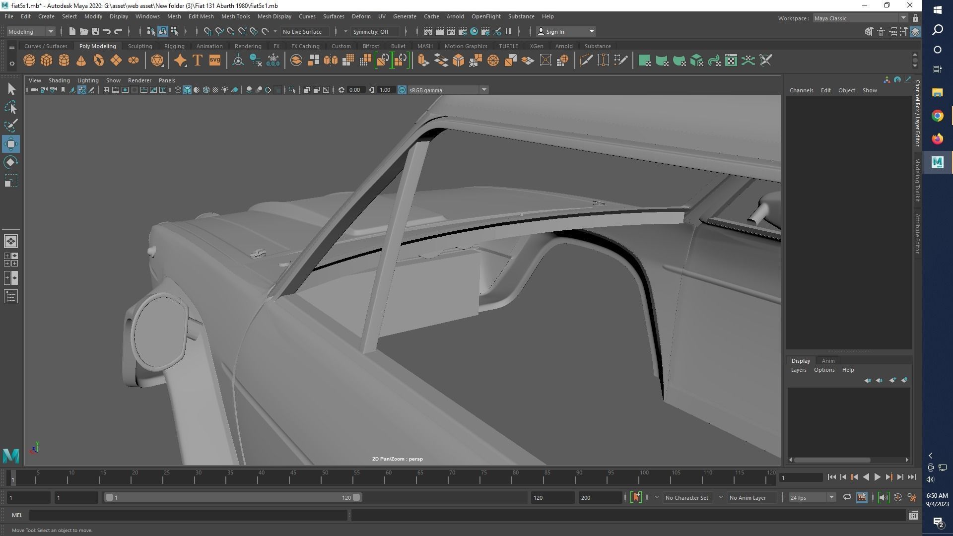 Fiat 131 Abarth 1980 Rc shell 3D print model_17