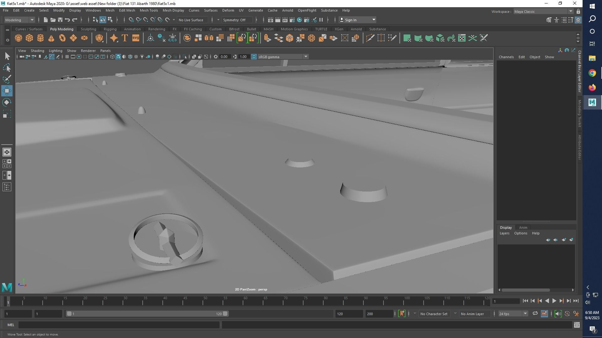 Fiat 131 Abarth 1980 Rc shell 3D print model_22