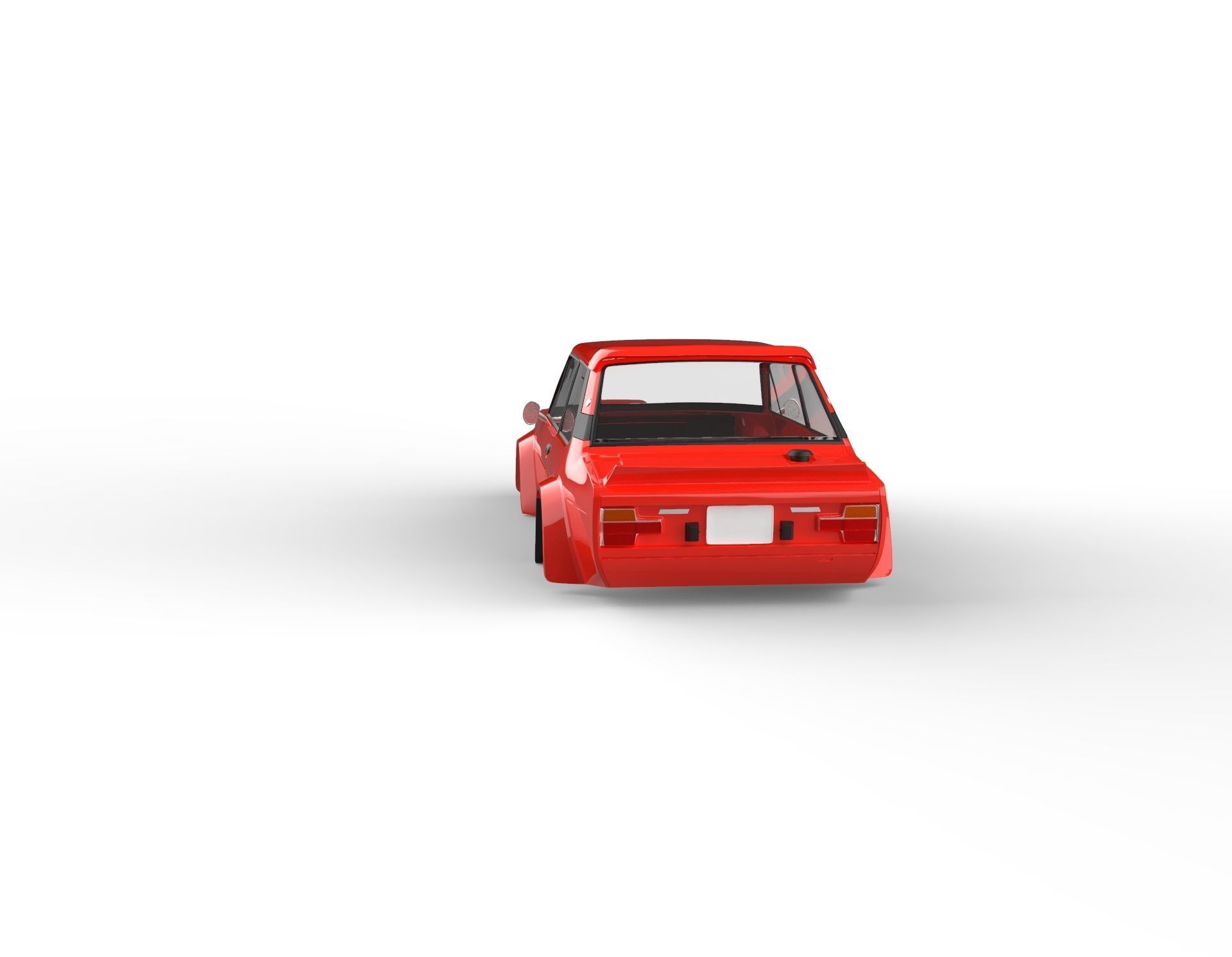 Fiat 131 Abarth 1980 Rc shell 3D print model_4