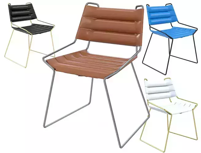 Louis Vuitton Belt Chair  Low-poly 3D model