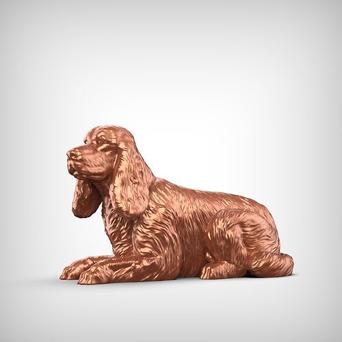Cocker Spaniel English Dog 3D Print Model Pose 08 3D model 3D printable ...