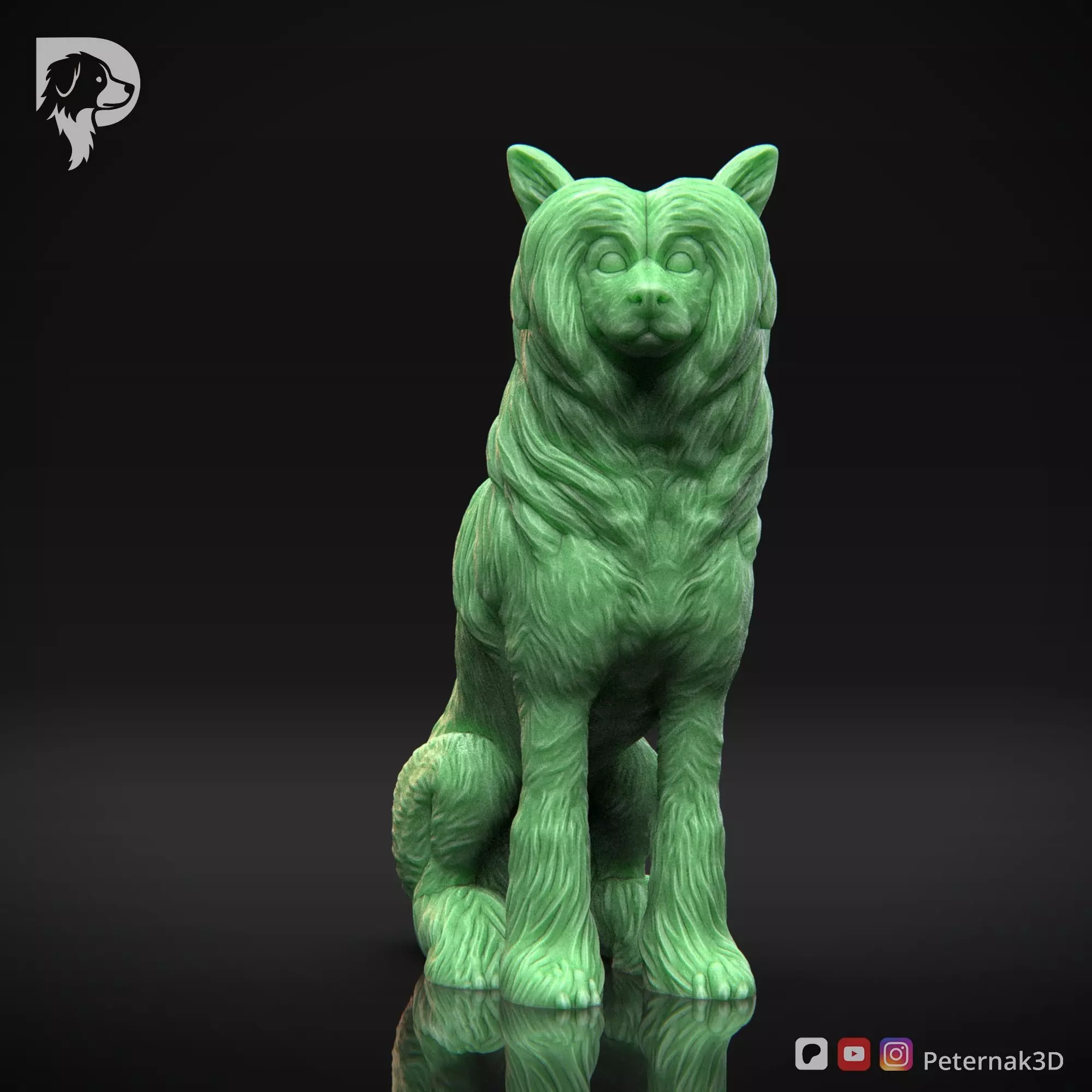 Dog 3D Print Model Chinese Crested Dog Pose 06 Ready STL 3D print model_2