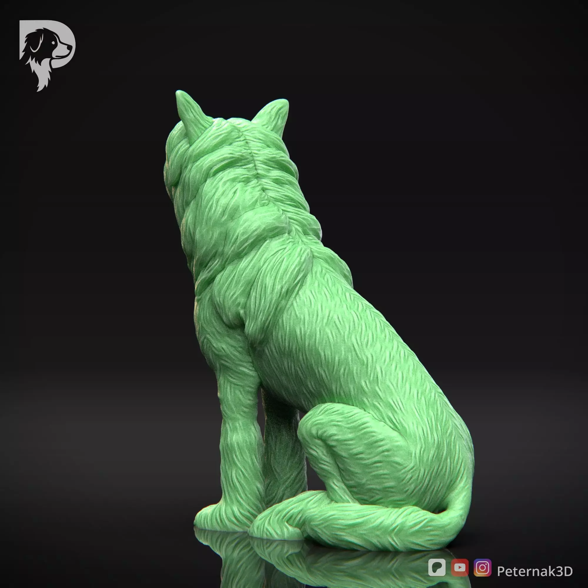 Dog 3D Print Model Chinese Crested Dog Pose 06 Ready STL 3D print model_8