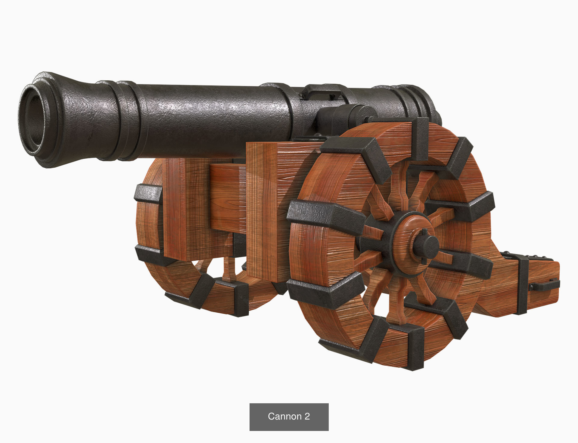 Cannon Set 1 3D Model Collection_1