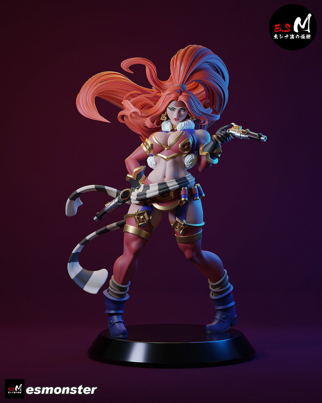 Red Monika CHARACTER BY ESM 3D print model_3