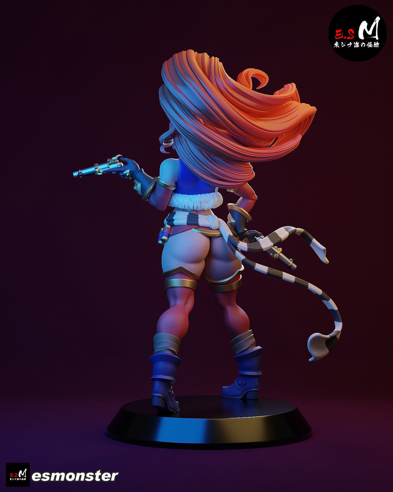 Red Monika CHARACTER BY ESM 3D print model_33