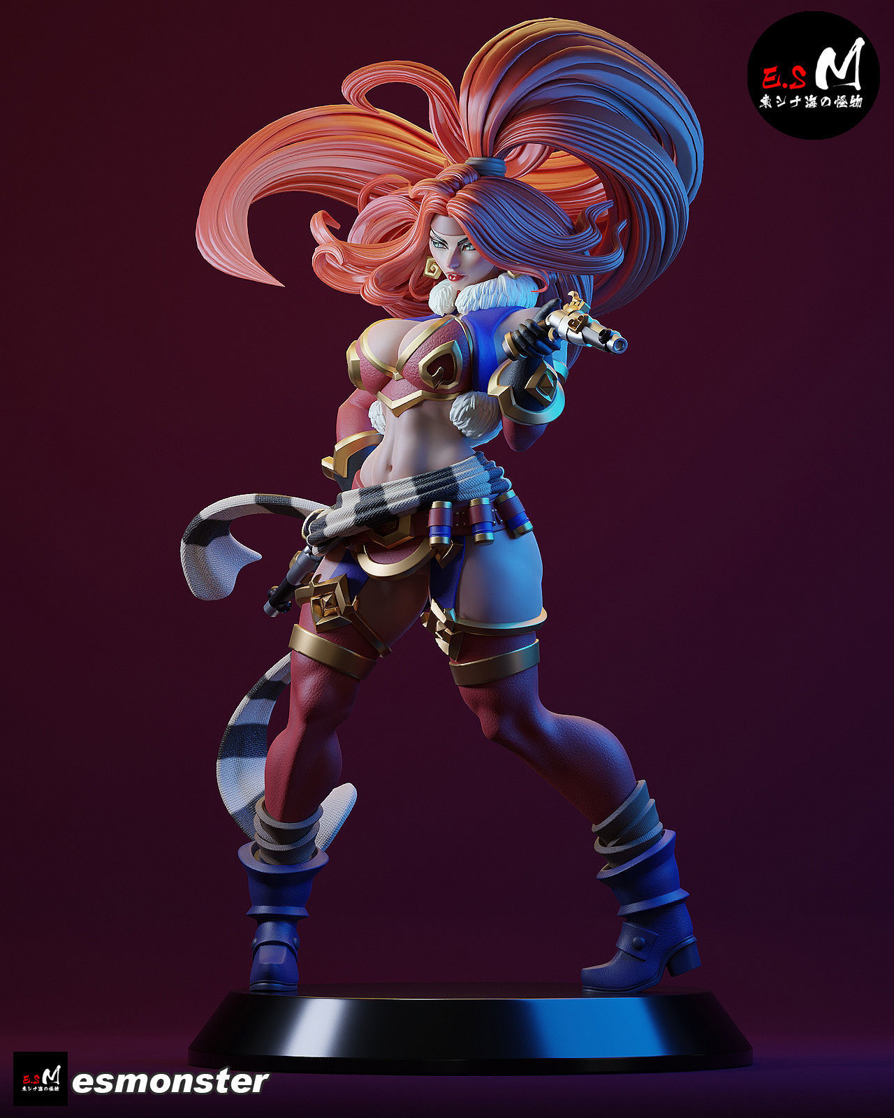 Red Monika CHARACTER BY ESM 3D print model_8