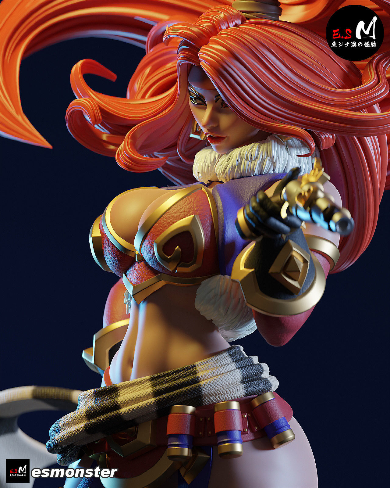 Red Monika CHARACTER BY ESM 3D print model_29