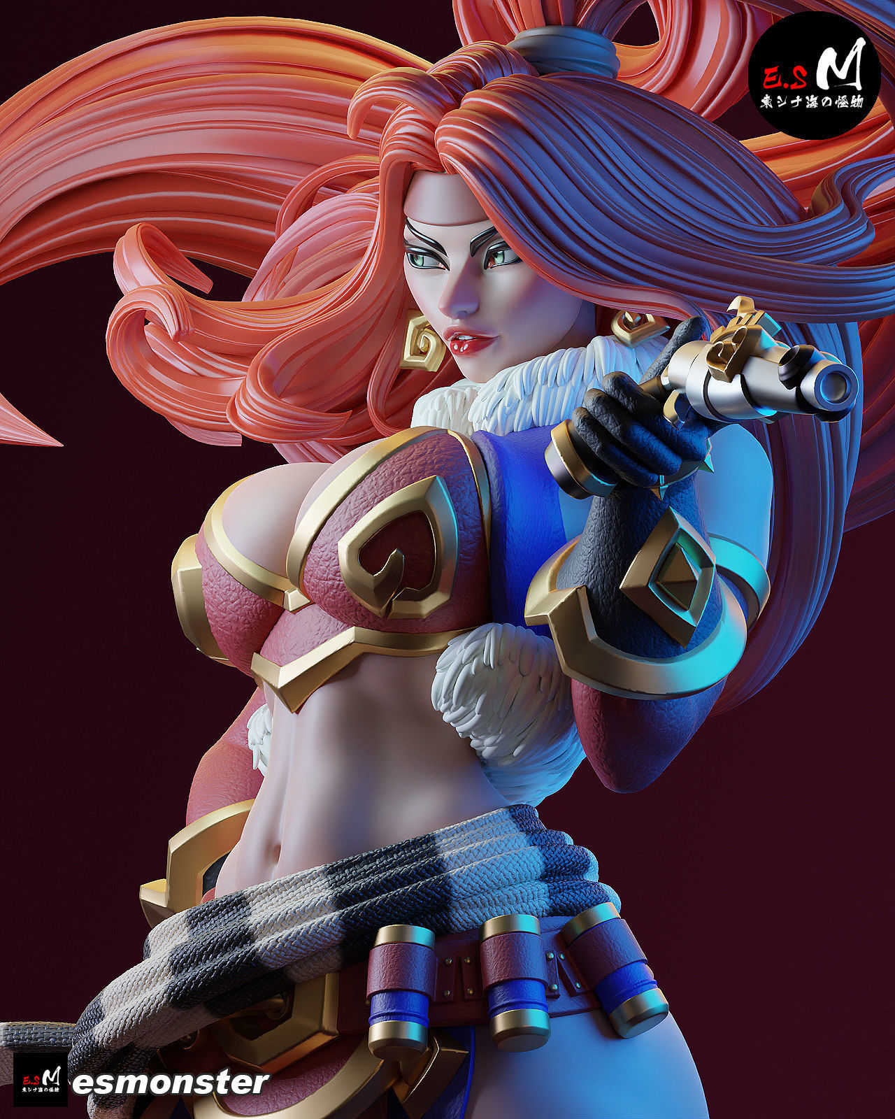 Red Monika CHARACTER BY ESM 3D print model_6