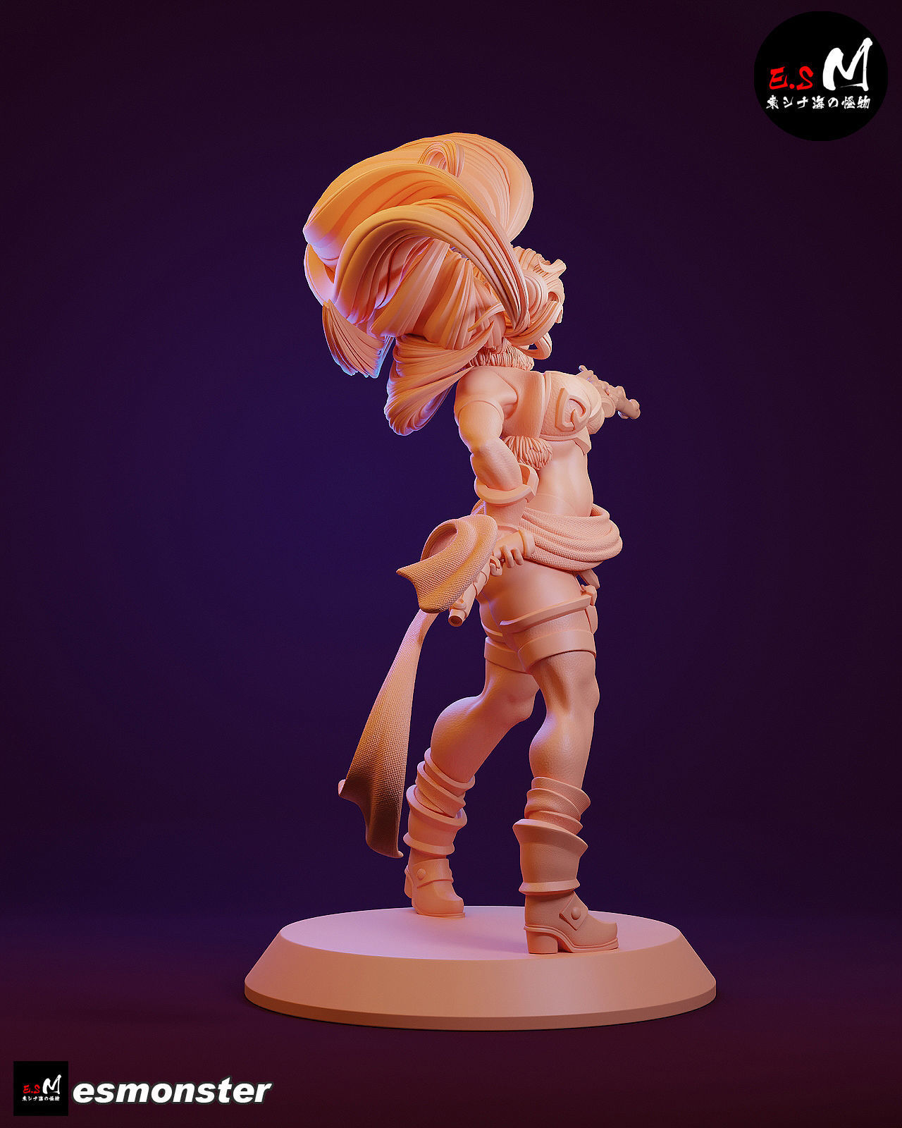 Red Monika CHARACTER BY ESM 3D print model_38