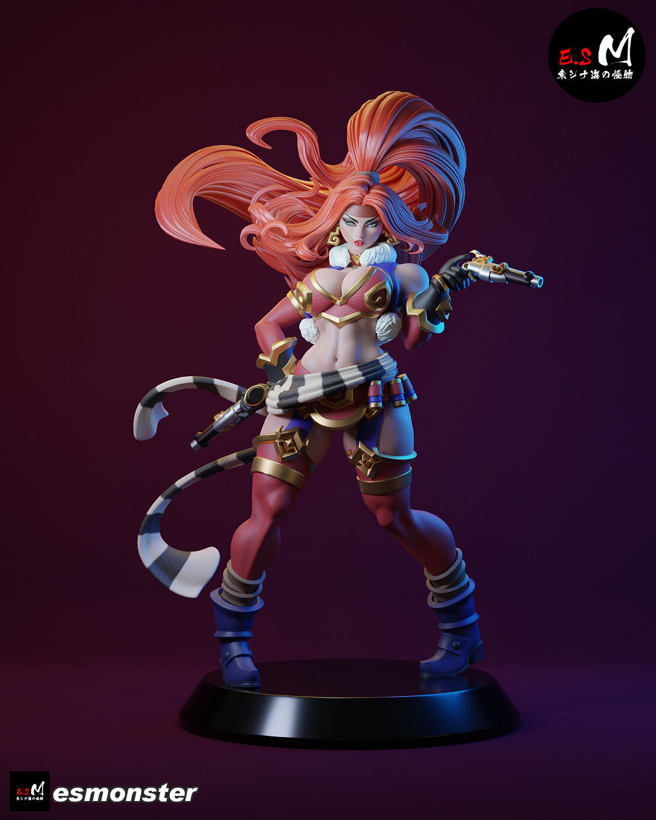 Red Monika CHARACTER BY ESM 3D print model_30