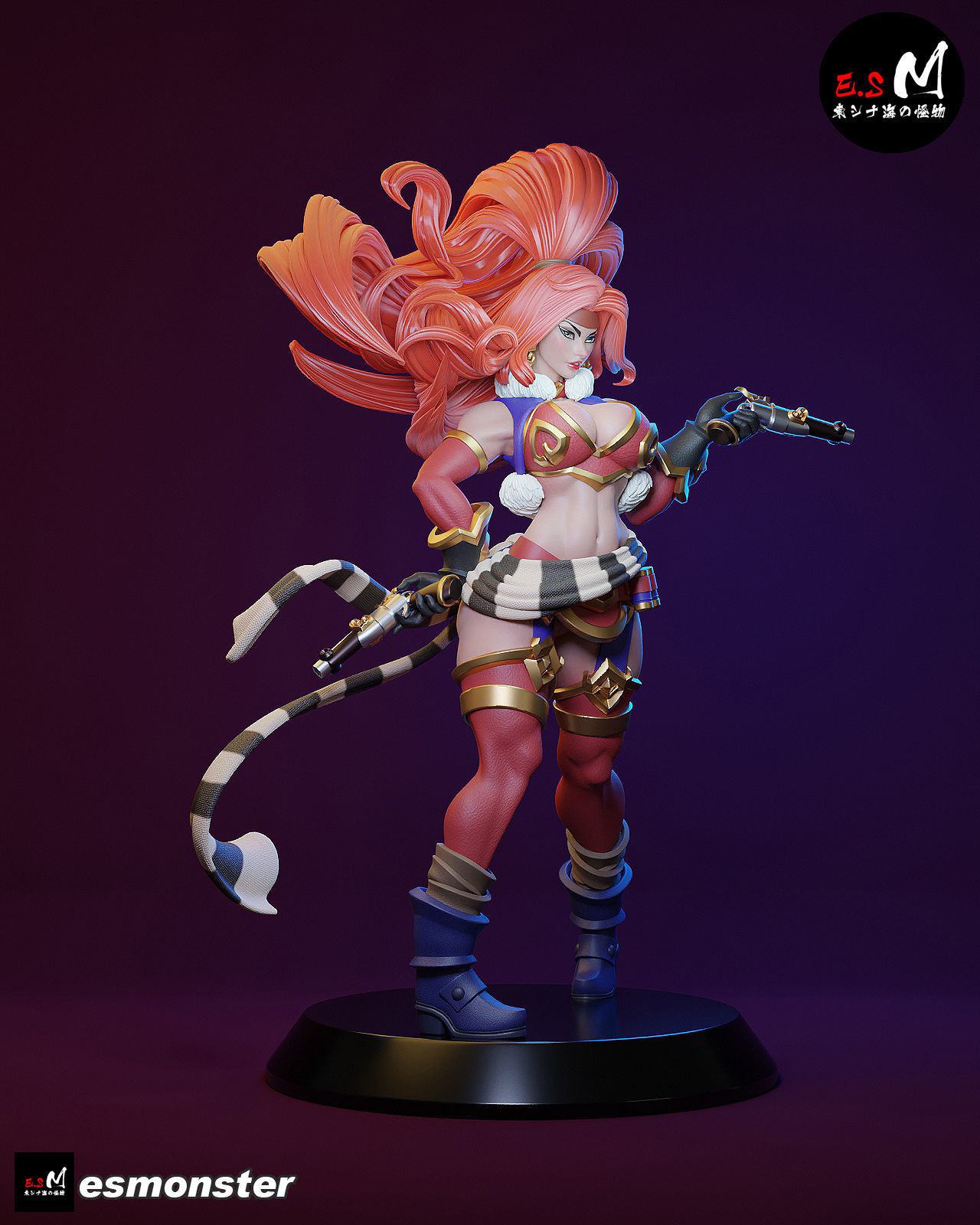 Red Monika CHARACTER BY ESM 3D print model_31
