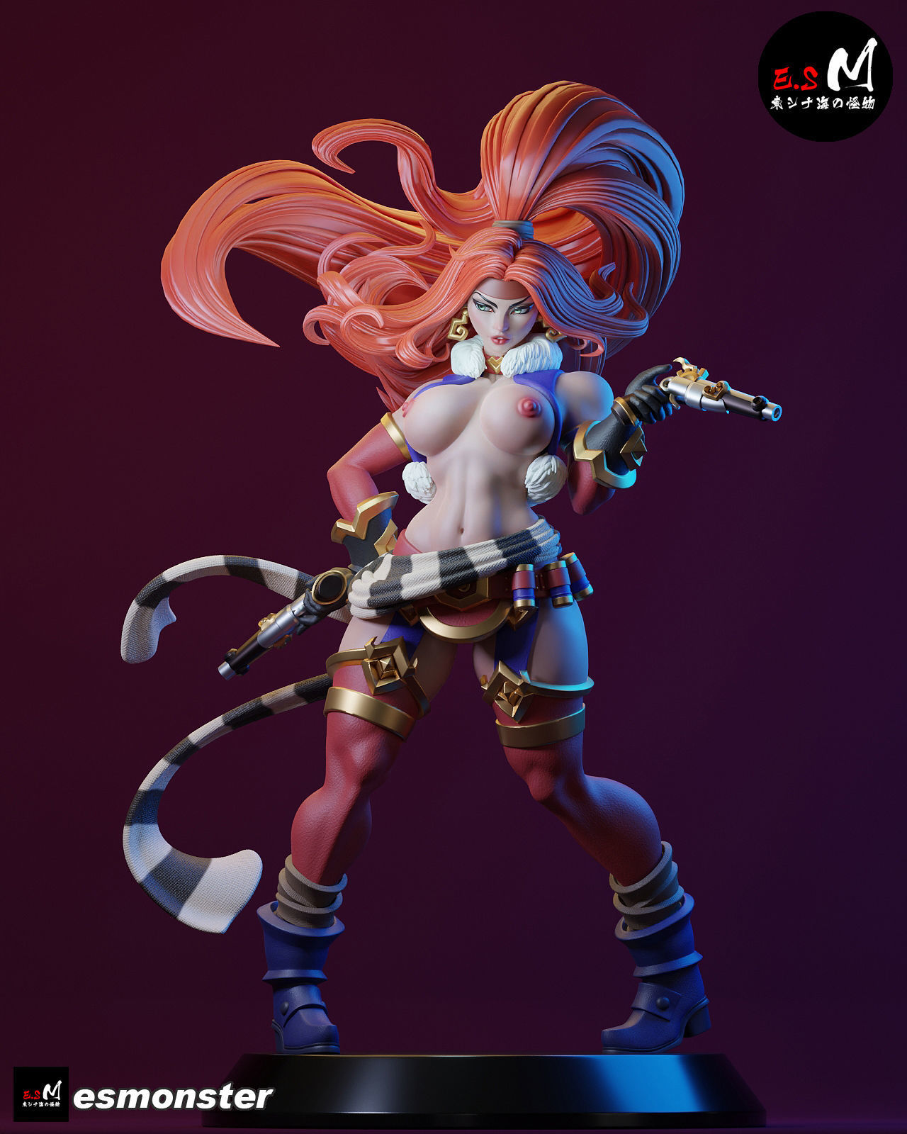 Red Monika CHARACTER BY ESM 3D print model_16