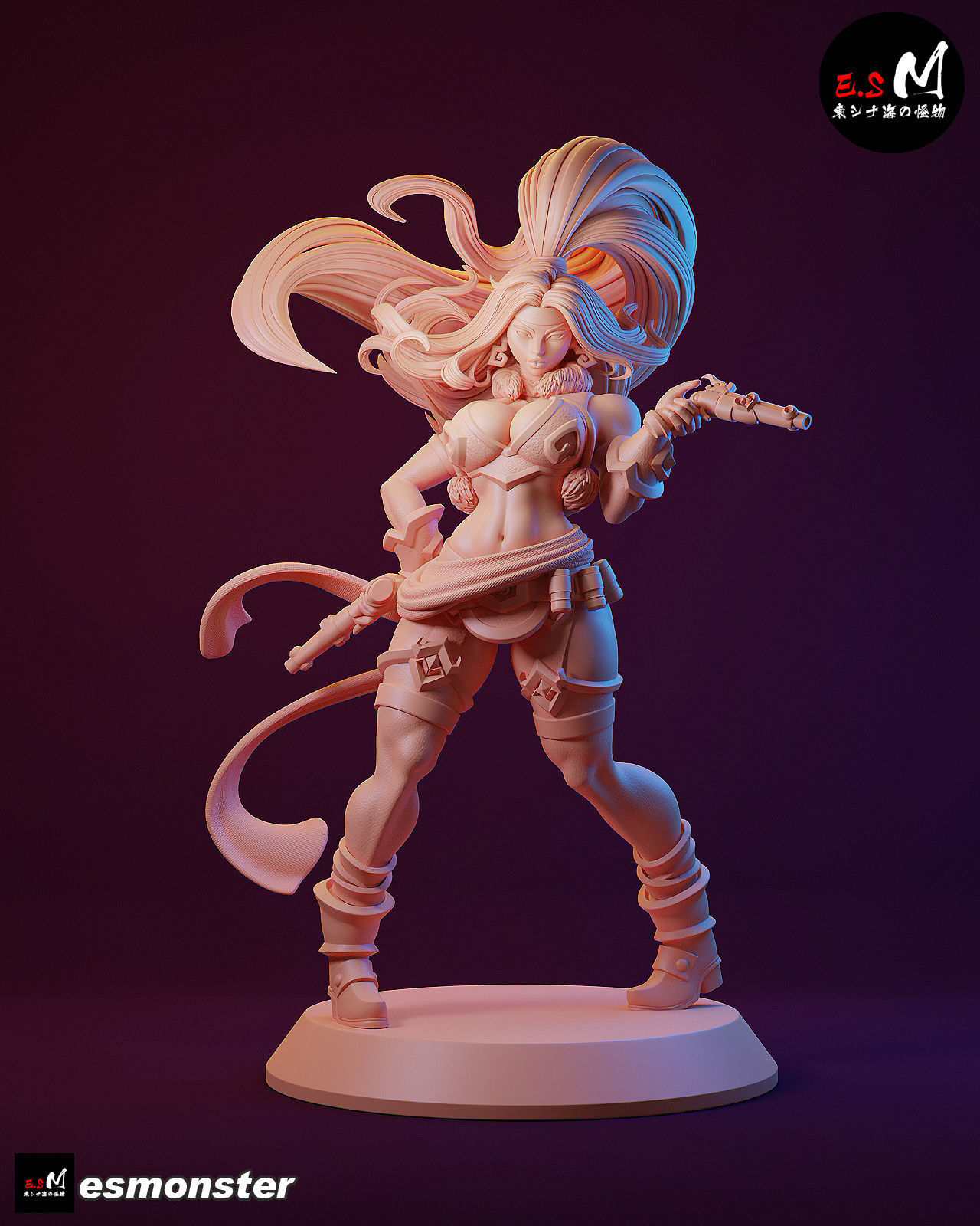 Red Monika CHARACTER BY ESM 3D print model_36