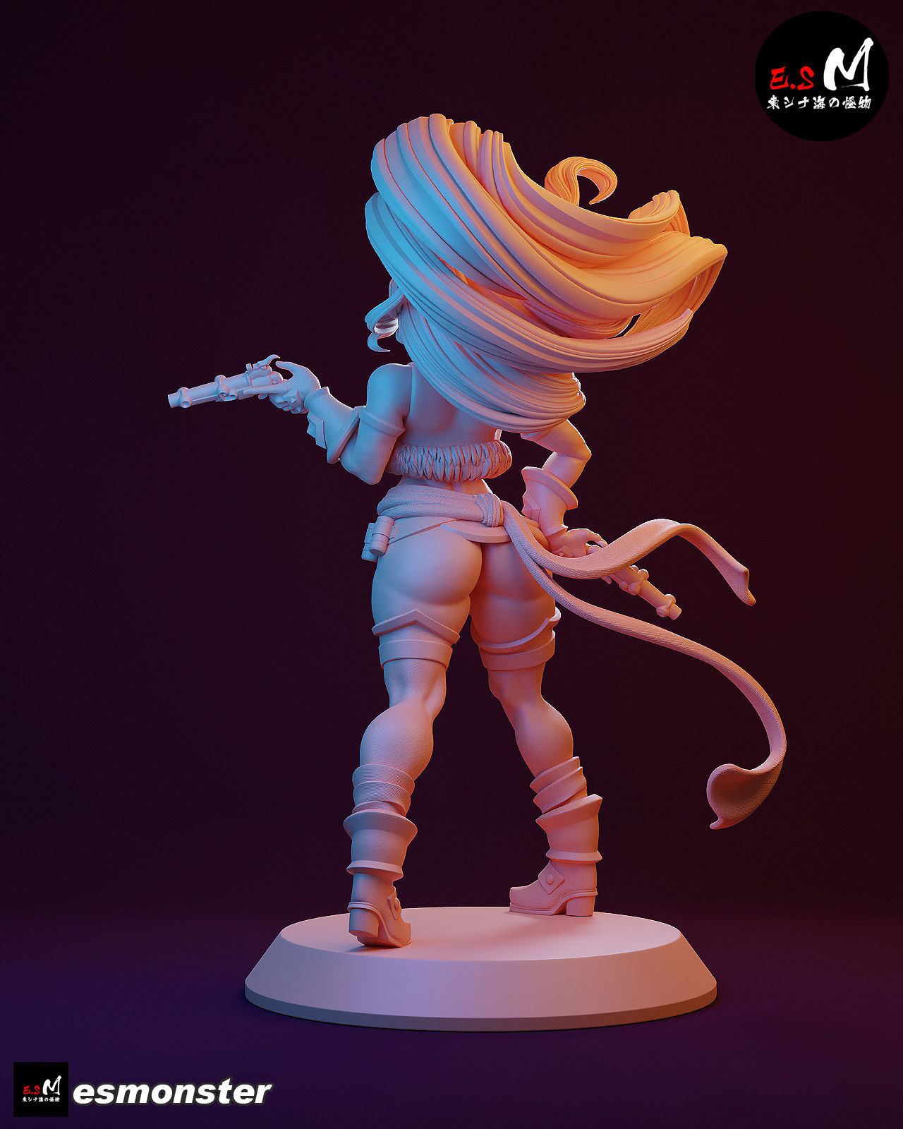 Red Monika CHARACTER BY ESM 3D print model_39