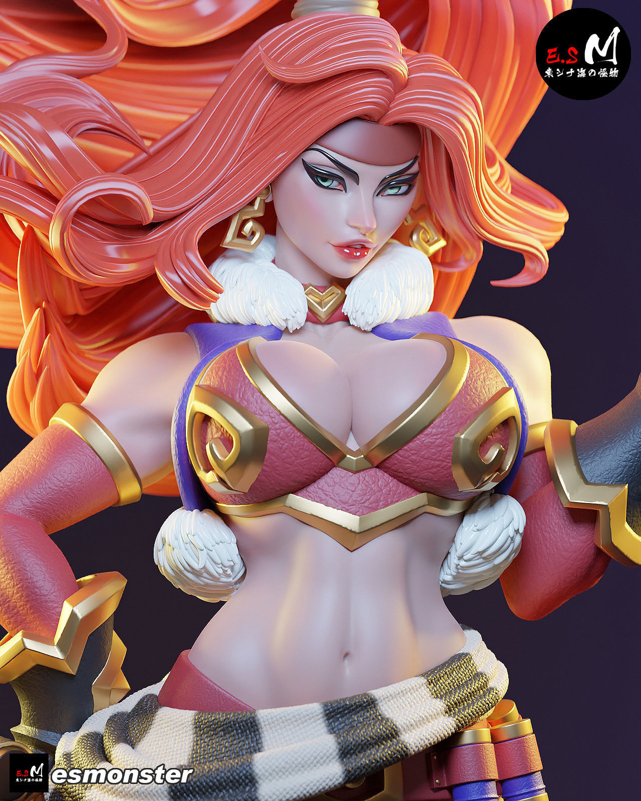 Red Monika CHARACTER BY ESM 3D print model_19