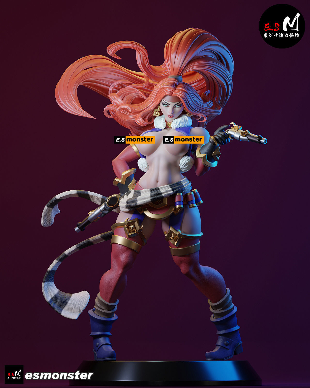 Red Monika CHARACTER BY ESM 3D print model_14