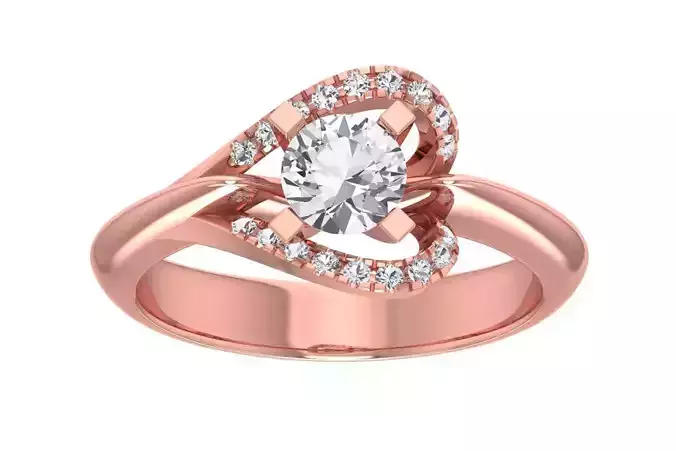 Women Wedding Engagement Halo Ring