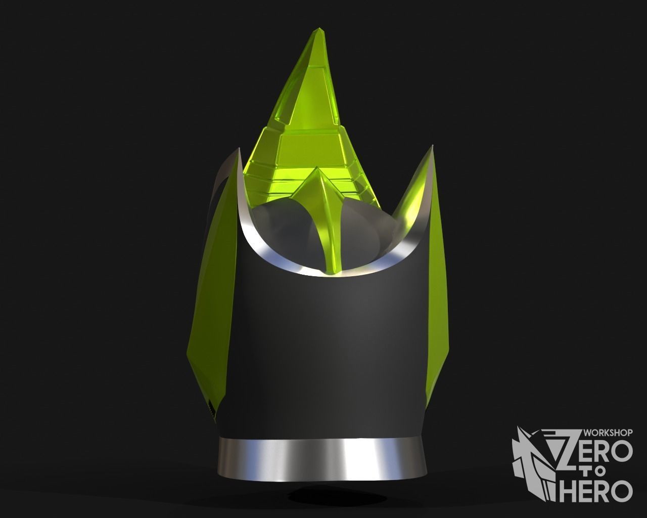 Kamen Rider Blade King Form Helmet 3D print model_3