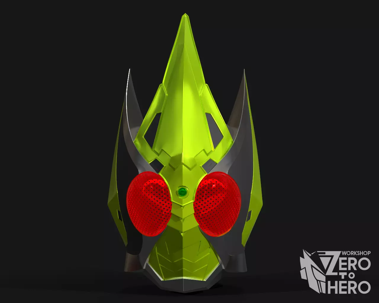 Kamen Rider Blade King Form Helmet 3D print model_0