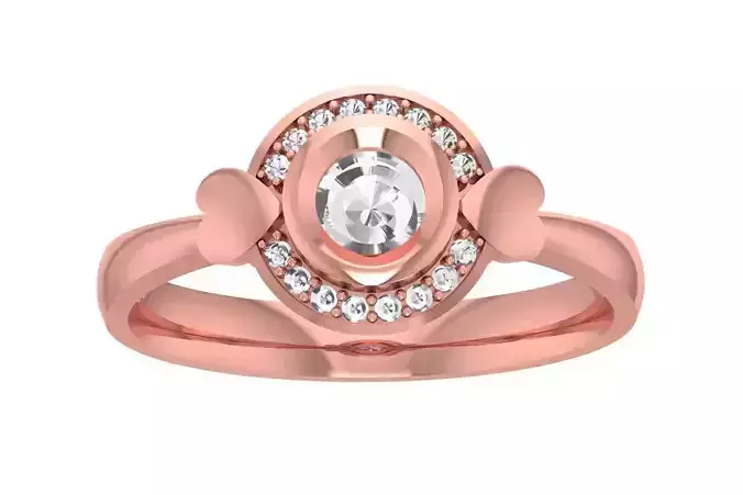 Women Wedding Engagement Halo Ring