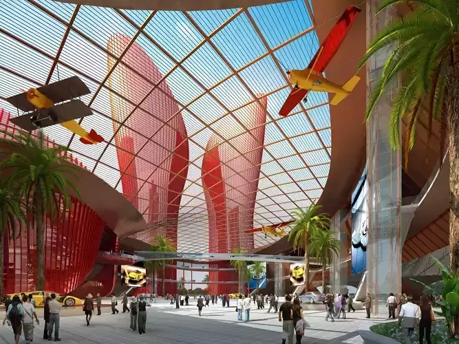 3Dmax fashion city commercial square building 49