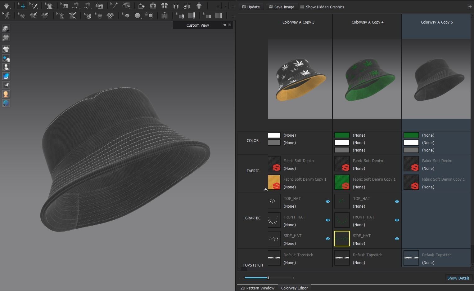 BUCKET-HAT Low-poly 3D model_23