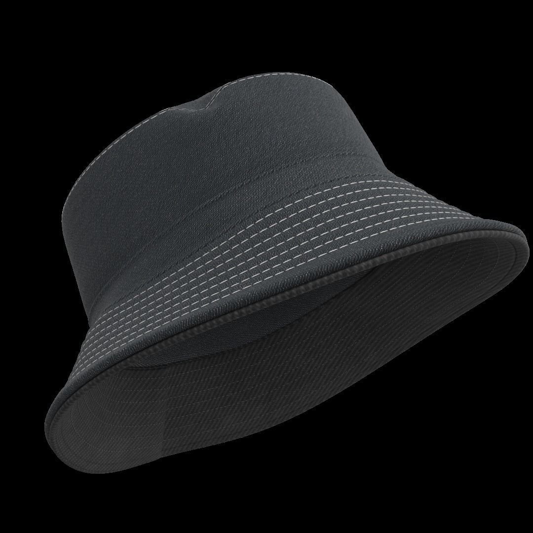BUCKET-HAT Low-poly 3D model_9