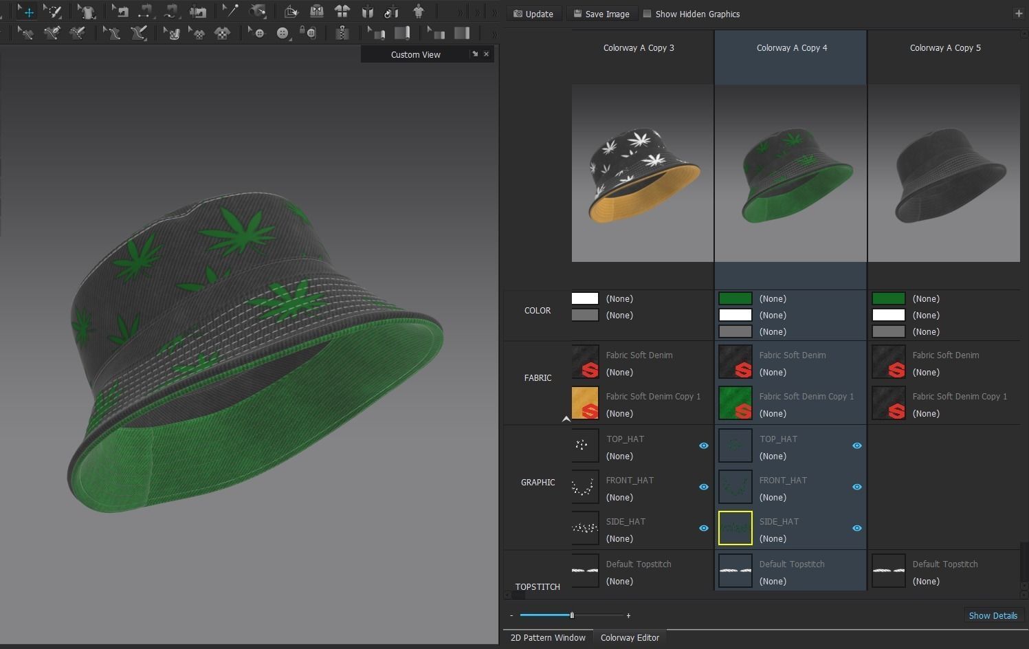 BUCKET-HAT Low-poly 3D model_22