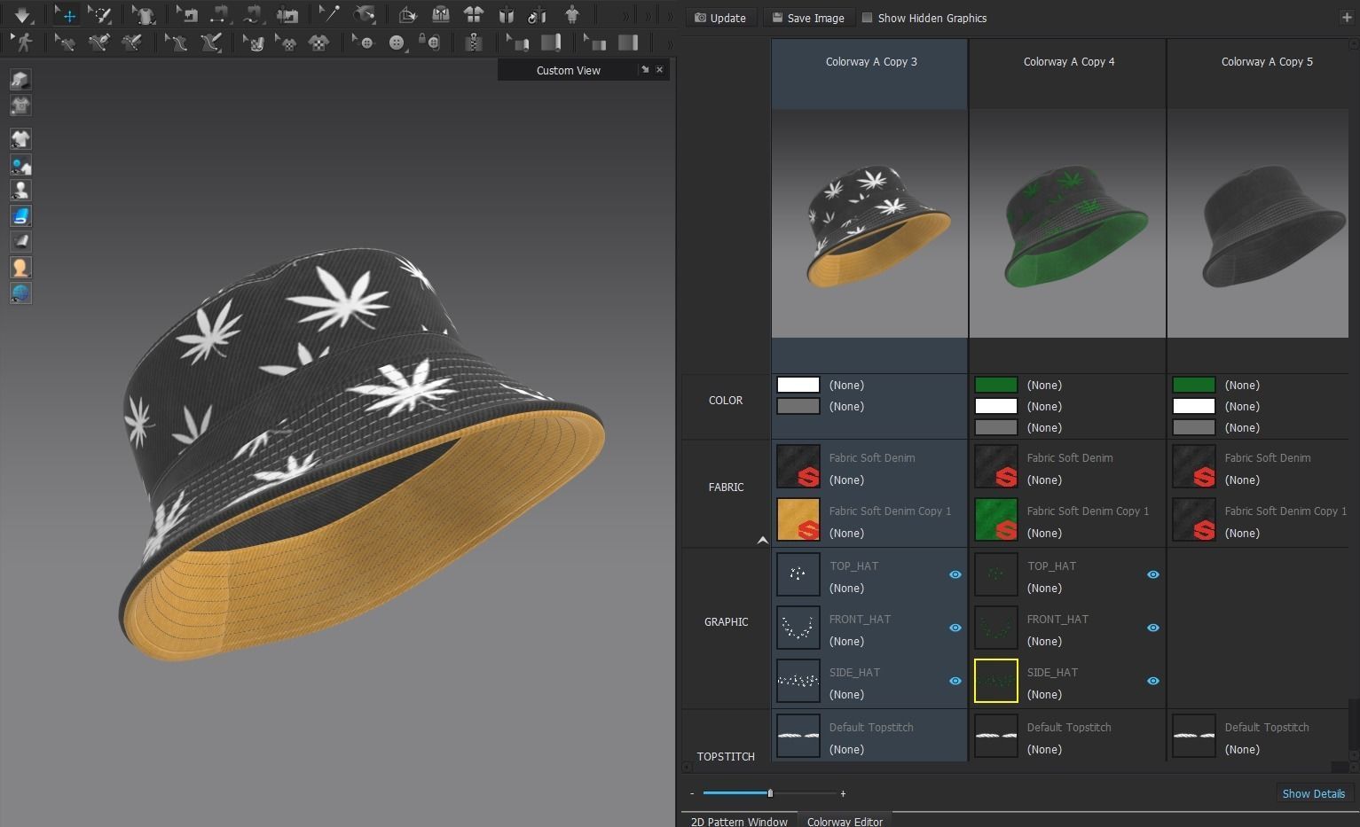 BUCKET-HAT Low-poly 3D model_21