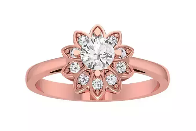 Women Wedding Engagement Halo Ring