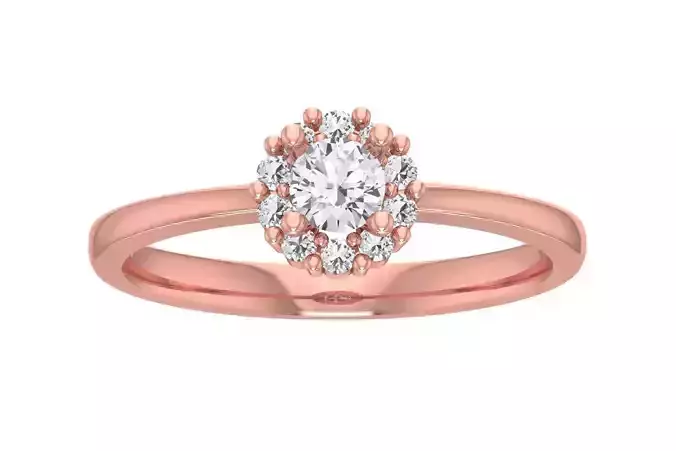 Women Wedding Engagement Halo Ring