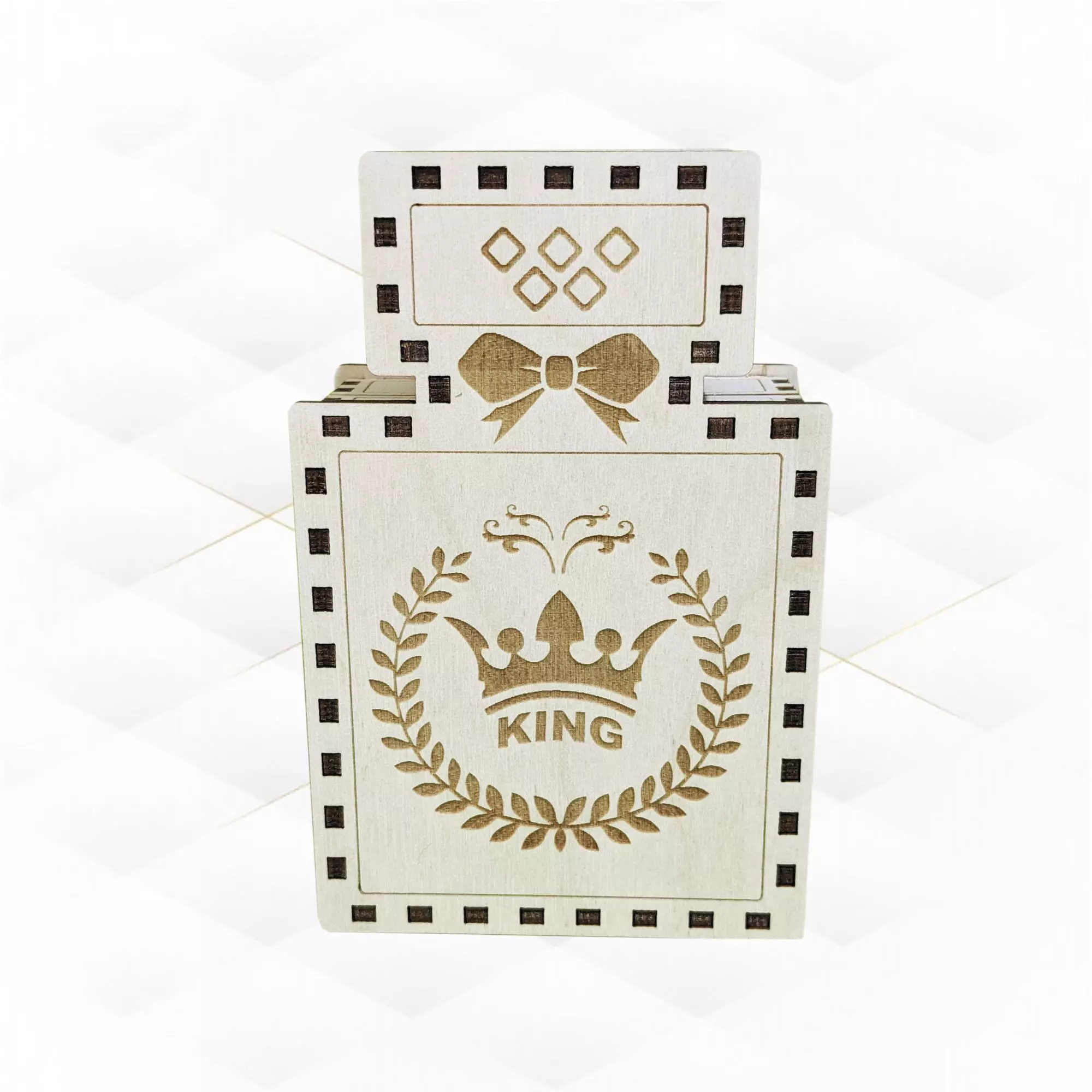 Unique gift box for perfume ready use laser cutting pattern 3D print model_0