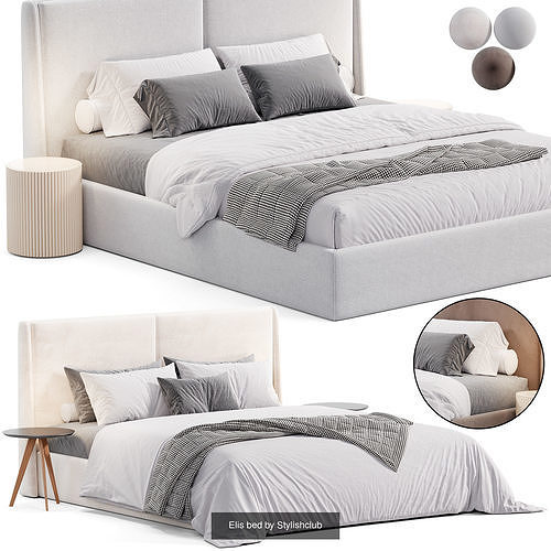 Bed collection N18 3D Model Pack 5
