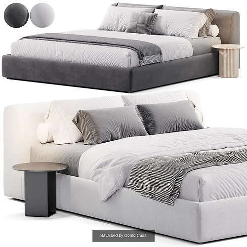 Bed collection N18 3D Model Pack 7