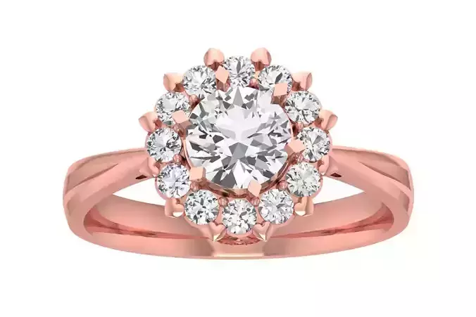 Women Wedding Engagement Halo Ring