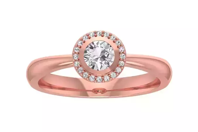 Women Wedding Engagement Halo Ring
