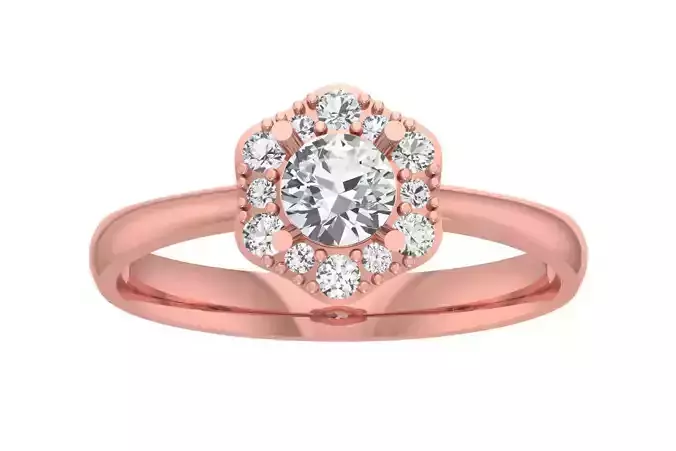 Women Wedding Engagement Halo Ring