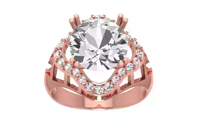 Women Wedding Engagement Halo Ring