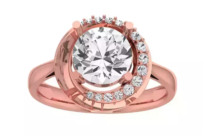 Women Wedding Engagement Halo Ring