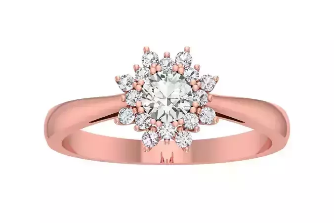 Women Wedding Engagement Halo Ring