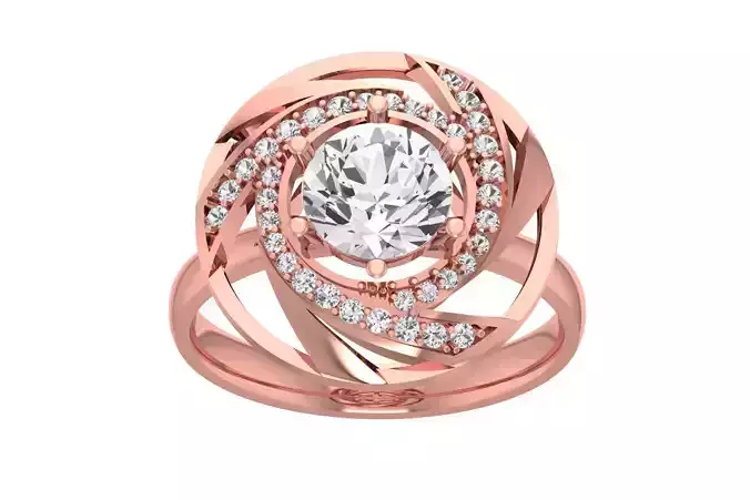 Women Wedding Engagement Halo Ring