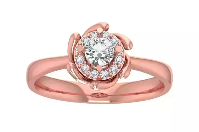 Women Wedding Engagement Halo Ring