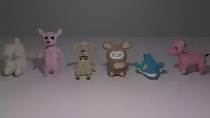 LowPoly Broken Toys