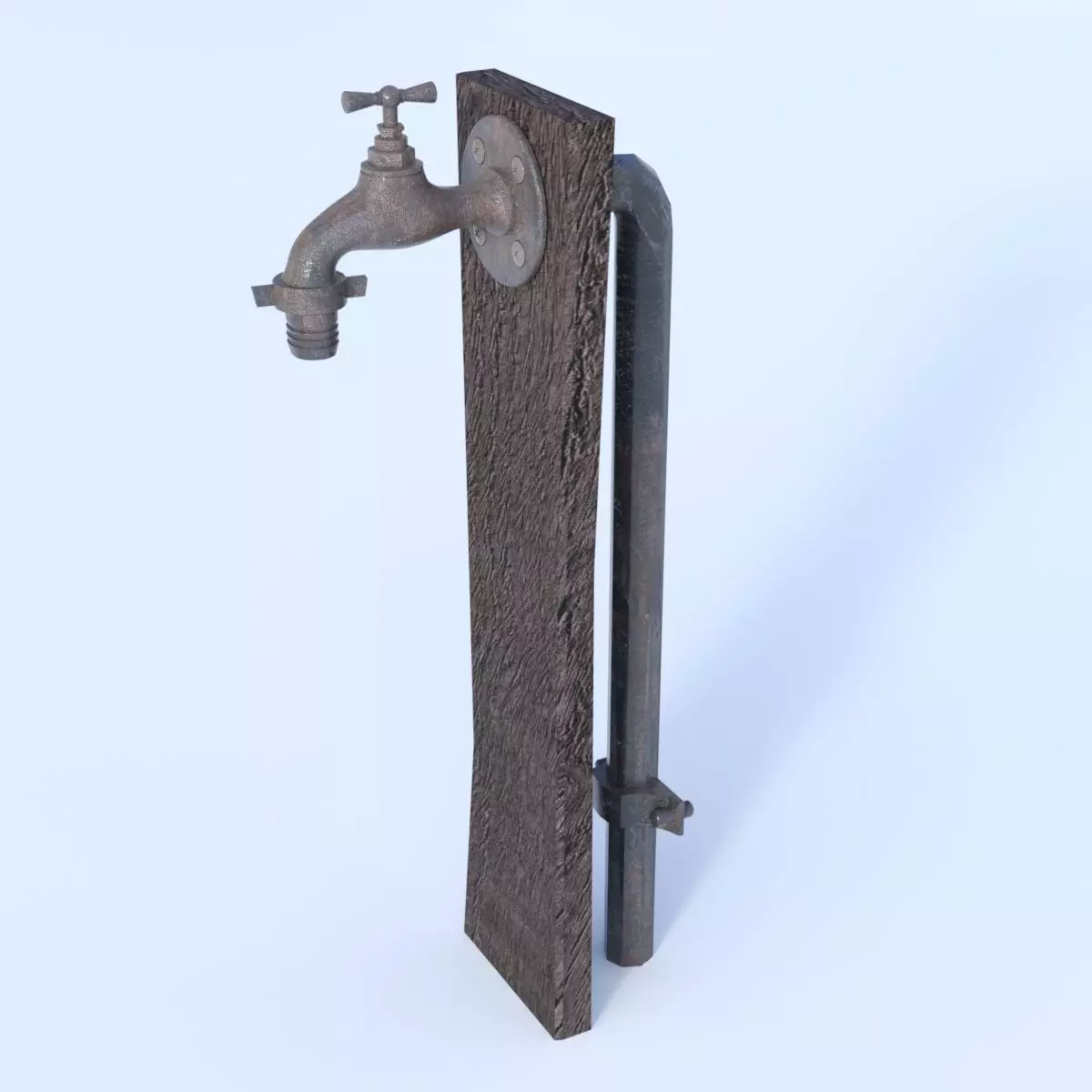Old Garden Water Tap Free 3D model