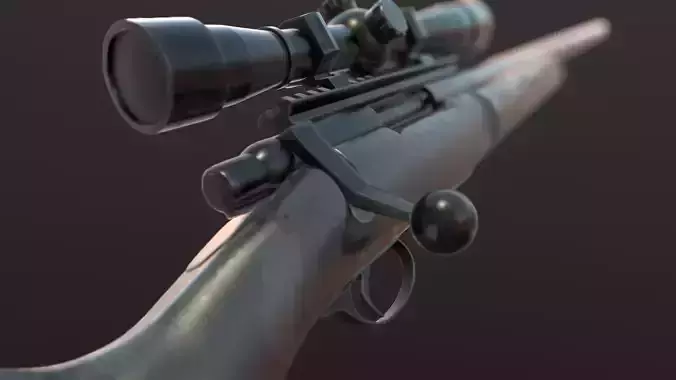 M24 Gun Low-poly 3D model