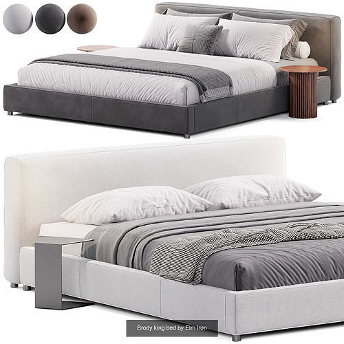Bed collection N21 3D Model Pack 7