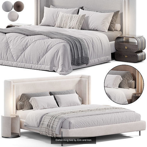 Bed collection N21 3D Model Pack 6