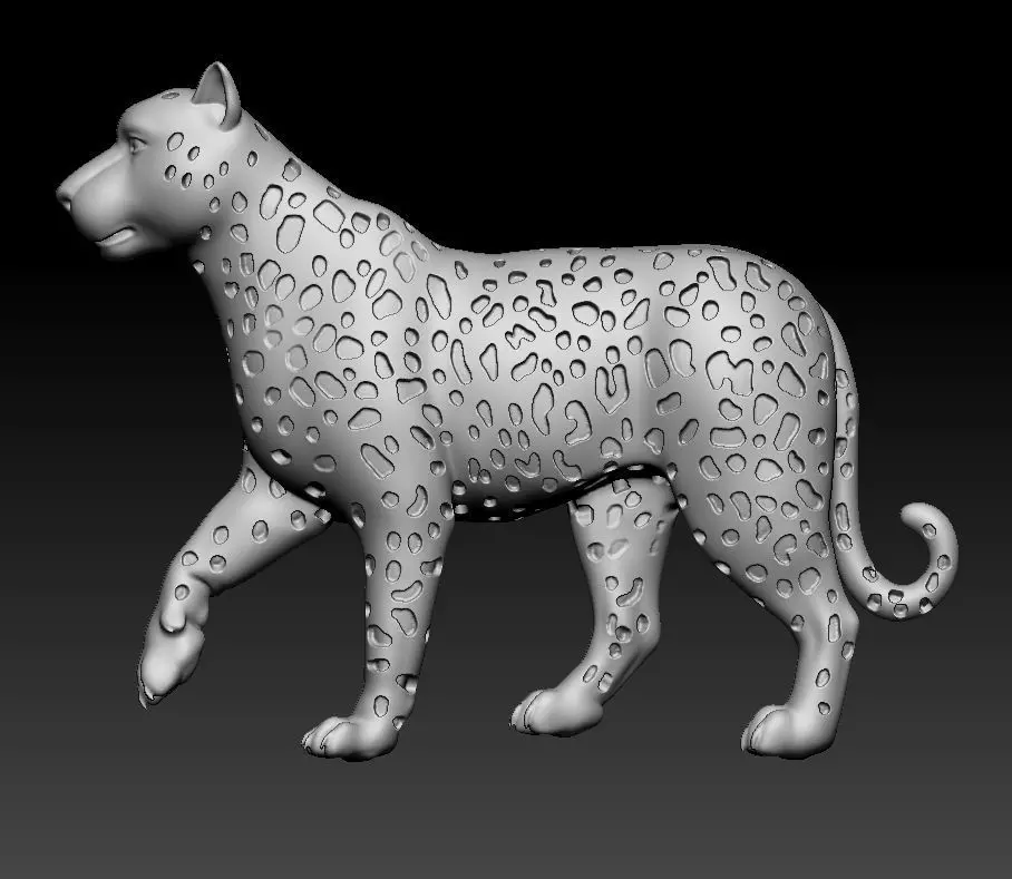 Leopard Pendant 3D print model